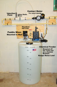 Solution Feeder for pH & corrosion control with Contact Meter & Paddle Mixer