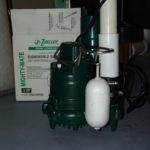 Submersible Sump Pump, prior to install