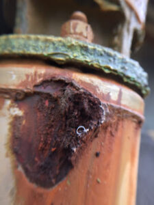 corrosion on the pump