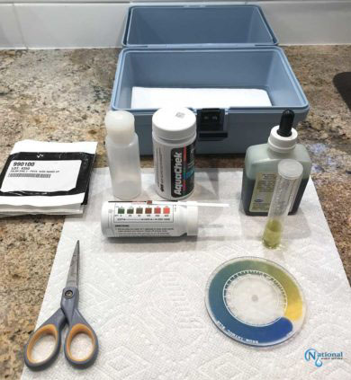 Home water test kit from National Water Services 