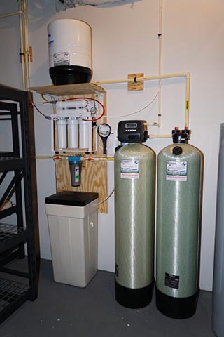 City Water In-Home Water Treatment. A Reverse Osmosis for up too 99.9% contaminant free cooking & drinking water, a Water Softener for Hard Water and a Carbon Tank.