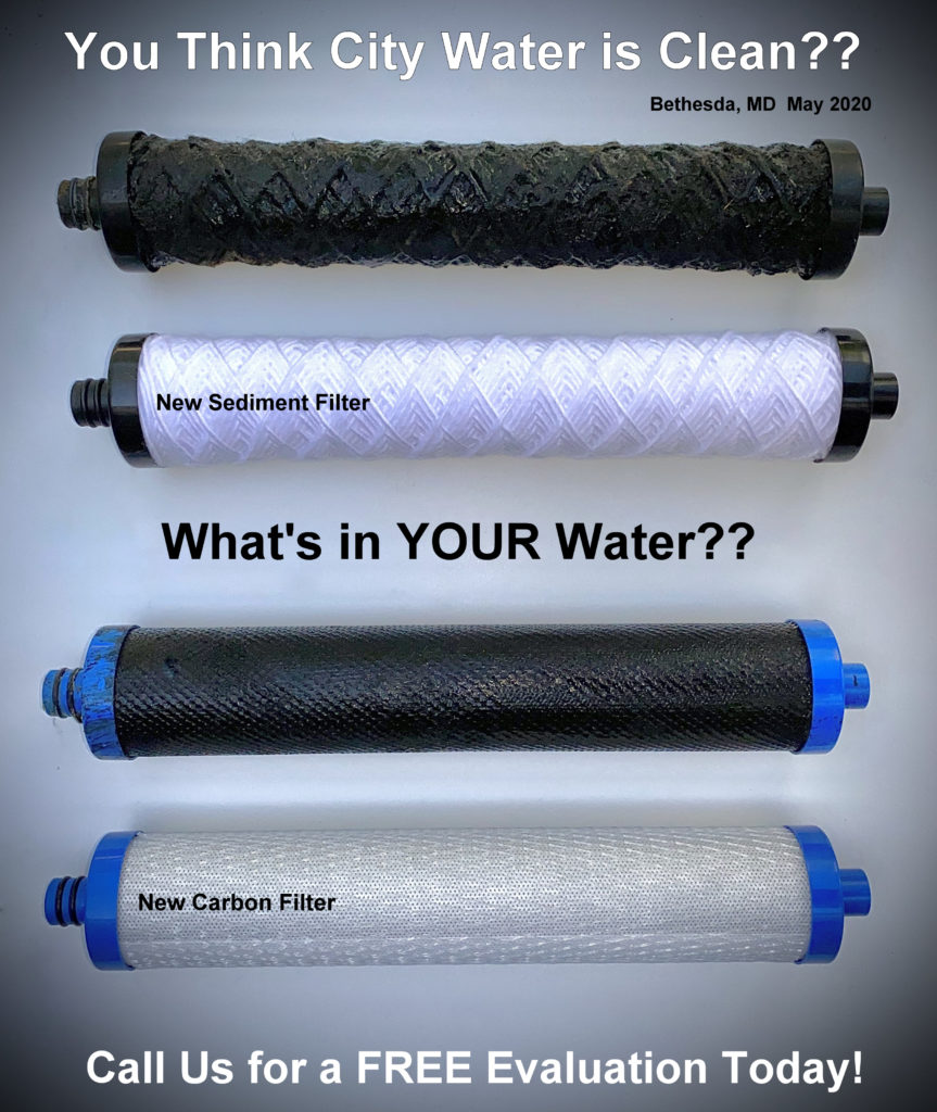 Reverse Osmosis Filters dirty vs. clean