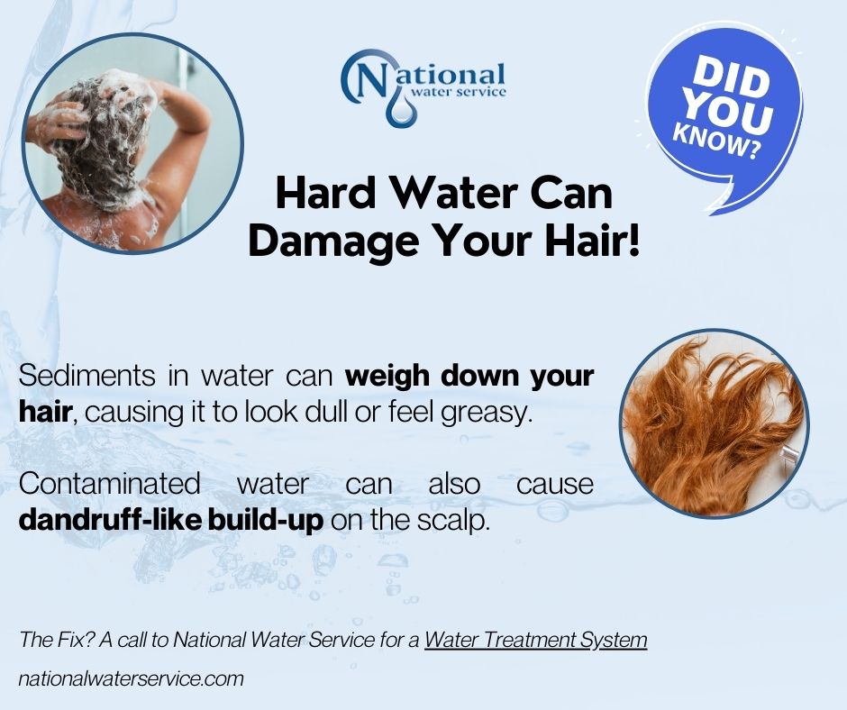 hard water can cause damage to hair