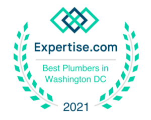 A Logo With Blue And Green Leaves