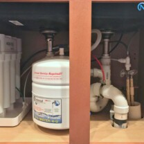 An under the sink Reverse Osmosis System