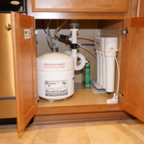 An under the sink Reverse Osmosis System for 99.9% contaminant free cooking & drinking water