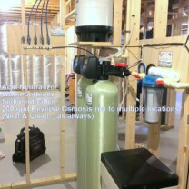 A Reverse Osmosis for up too 99.9% contaminant free cooking & drinking water, a Water Softener with Brine Tank for hard water, an Acid Neutralizer for pH & corrosion control and a Whole House Sediment Filter