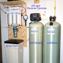 City Water In-Home Water Treatment. A Reverse Osmosis for up too 99.9% contaminant free cooking & drinking water, a Water Softener for Hard Water and a Carbon Tank