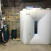 Well Water Storage Tank with water pressure booster pumps