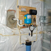Constant Water Pressure System and a sediment filter