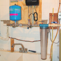 Constant Water Pressure System and a sediment filter