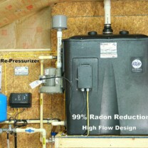 Cancer causing Radon in Water Remediation System and a Constant Well Water Pressure System