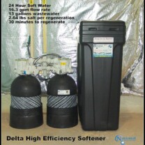 High Efficiency non-electric Water Softener. Perfect for City Water.