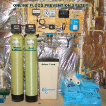 Water Softener with brine tank, Acid Neutralizer for pH & corrosion control, Constant Pressure Water System with online flood prevention and pump stop box