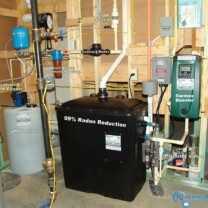 Whole House Water Treatment System, Radon in Water Remediation System with Water Pressure Re-booster, Whole House Well Water Constant Pressure System, Solution Feeder
