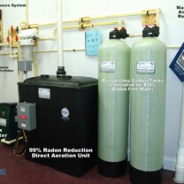 Whole House Water Treatment System, Radon in Water Remediation System, Twin Carbon, Tanks Radon removal, Water Pressure Re-booster, Whole House Constant Pressure Water System