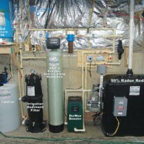 Whole House Water Treatment System, Reverse Osmosis, Irrigation Sediment Filter, Solution Feeder, Radon in Water Remediation System, Water Pressure Re-Booster Pump, Water Pressure Tank