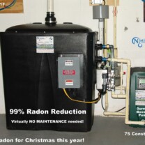Radon in Water Reduction System with Water Booster Pump