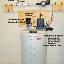 Solution Feeder for pH & corrosion control with Contact Meter & Paddle Mixer