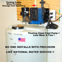 Pulsatron Solution Feeder Pump with paddle mixer for corrosion & pH control