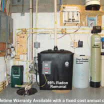 A Water Pressure Booster Pump, a Sump Pump, a Radon remediation system, a Solution Feeder, a Water Softener and a Reverse Osmosis