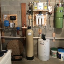A Constant Water Pressure System, a Whole House Sediment Filter, a Reverse Osmosis System for 99.9% contamination free cooking and drinking water and a Solution Feeder Pump and solution tank for pH and corrosion control