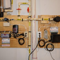 A Flood Protection System, a Solution Feeder Pump and an Ultraviolet Light for the disinfection of bacteria and virus' in water
