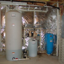 storage tank, a Solution feeder, sediment filter and a pressure tank