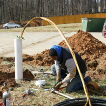 installing new pipe