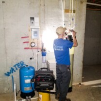 Installation of a Water Softener and Brine, Sediment Filter, Pressure Tank and a new constant pressure Control Panel