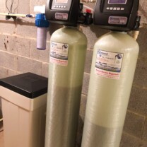 a water softener, a sediment filter and an IBSB