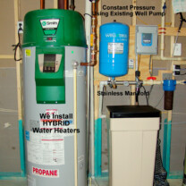 Constant Water Pressure Control Box with Manifold and Hot Water Heater