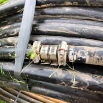 old poly pipe