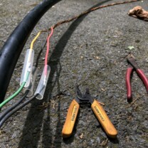 Fixing broken wire for a well pump