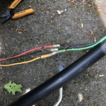 Fixing broken wire for a well pump