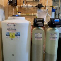 A water softener, Solution feeder and a KX Pro
