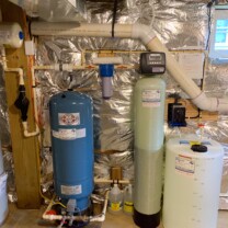 a kx pro, pressure tank, a sediment filter and a Solution feeder