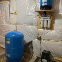Reverse Osmosis, Pressure tank and pressure booster