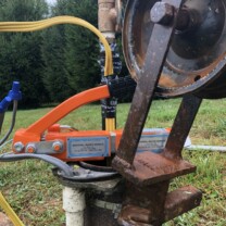 clamped off at the pitless