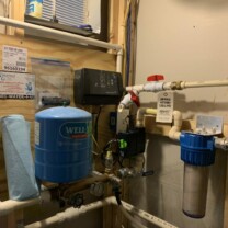 constant pressure system, leak detection system, sediment filter