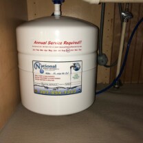Reverse Osmosis clean water tank
