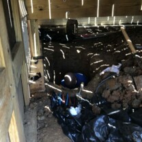 repair under a deck