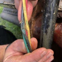 break in wire
