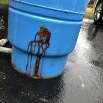 leak at pressure tank