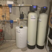 sediment filters, Solution feeder, a water softener and a carbon filter