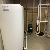 Water Storage Tanks and Booster pump