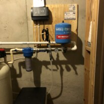 Water Softener, Sediment Filter and a Constant Pressure System