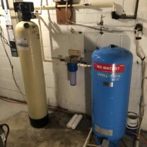 Ultraviolet Disinfection Light, Acid Neutralizer, Sediment Filter and pressure tank