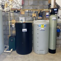 Water Storage, Booster Pump, Solution Feeder, Water Softener and Sediment Filter