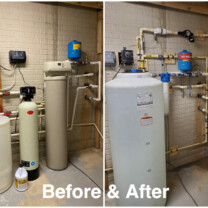 Solution Feeder, 20 Inch Sediment Filter, Constant Pressure System and a Mixing Tank